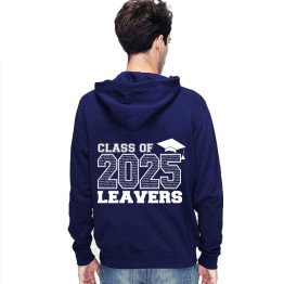 Leavers Hoodie Class 25 List Hat Design Stars & Stripes Hoodie